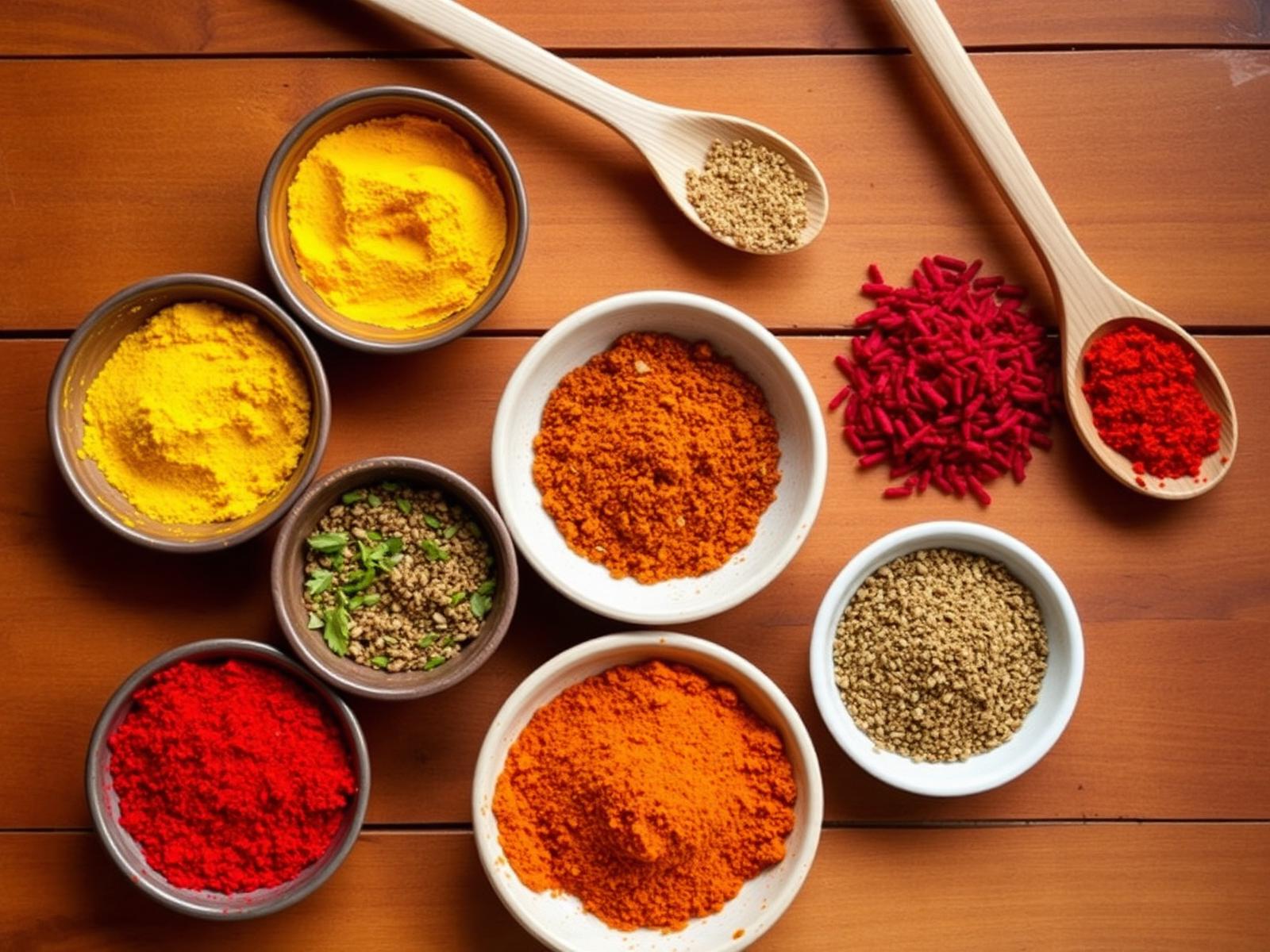 South Indian masalas and spices